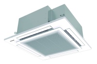 Die neuen 90x90 Deckenkassetten von Panasonic arbeiten äußerst effizient und ermöglichen den Einsatz des innovativen NanoeX-Luftreinigungssystems auch in größeren Klima- und VRF-Anlagen.<br />Bild: Panasonic