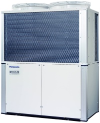Die Panasonic ECO G GE3 Gasmotorwärmepumpen: Leistungsstarke 2-Leiter-VRF-Systeme, die mit einer einphasigen Stromversorgung auskommen, da der Verdichter mit Gas angetrieben wird.<br />Bild: Panasonic