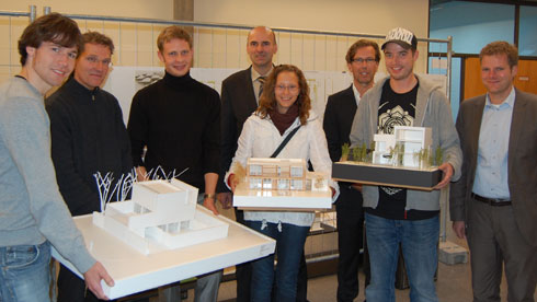 Die Architekturstudenten präsentieren ihre prämierten...