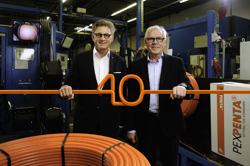 Markus Reiner (links), Purmo Marketing- und Vertriebsleiter,...