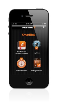 Die Purmo-App versorgt die Kunden überall und jederzeit mit technischen Informationen rund um Heizkörper und Flächenheizungen des Anbieters. Bild: Purmo