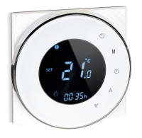 Der Easy-Control-Regler von Remko punktet durch seine einfache Bedienung im Zusammenspiel mit Wärmepumpen und durch sein modernes Design.<br />Bild: REMKO <br />
