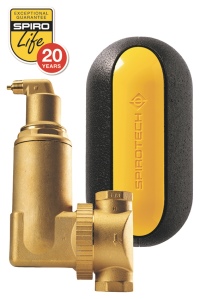Weil die Luft raus muss: Den Mikroblasenabscheider SpiroVent RV2 mit dem drehbaren Anschluss bietet Spirotech in sieben Größen bis 2 Zoll an.<br />Bild: Spirotech