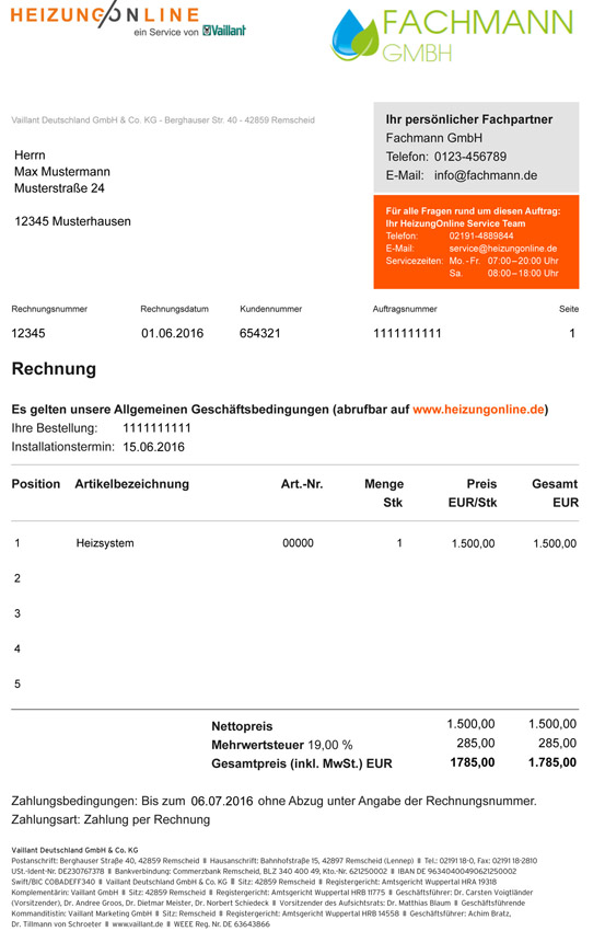 „Wer jetzt ein Angebot oder eine Rechnung sieht, sieht...