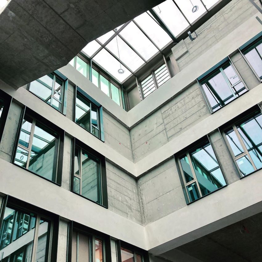 Innenhof der neuen Goetheschule in Wetzlar.Bild:...