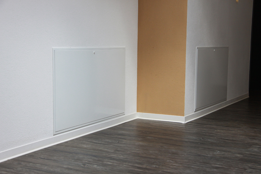 Standard-Unterputzschrank mit Rahmen und Tür (kunststoffbeschichtet...
