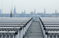 Röhrenkollektoren Hamburger Skyline