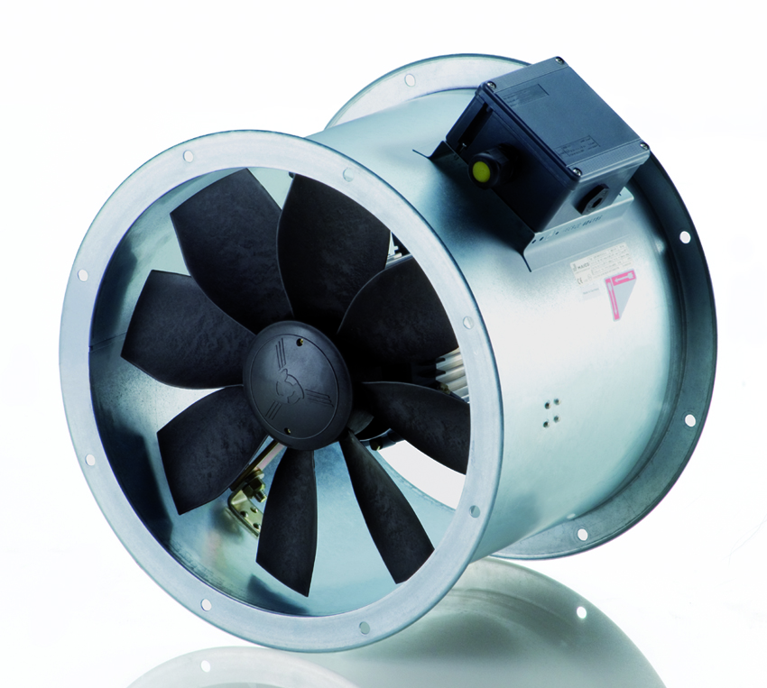 Der Rohrventilator DZR B Ex e eignet sich für den Einsatz...