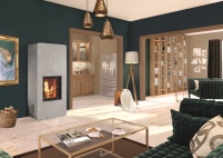 Zum angesagten „Hygge“-Stil gehört auch eine Kaminanlage,.......