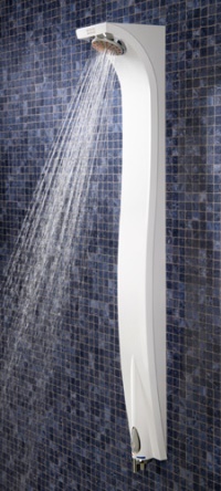 Die Duschpaneel-Linie SMARTWAVE von Franke setzt mit neuartiger Fernbetätigungstechnologie und dem Gehäusematerial Makroblend® neue Akzente bei der Ausstattung von öffentlichen Sanitäreinrichtungen.
