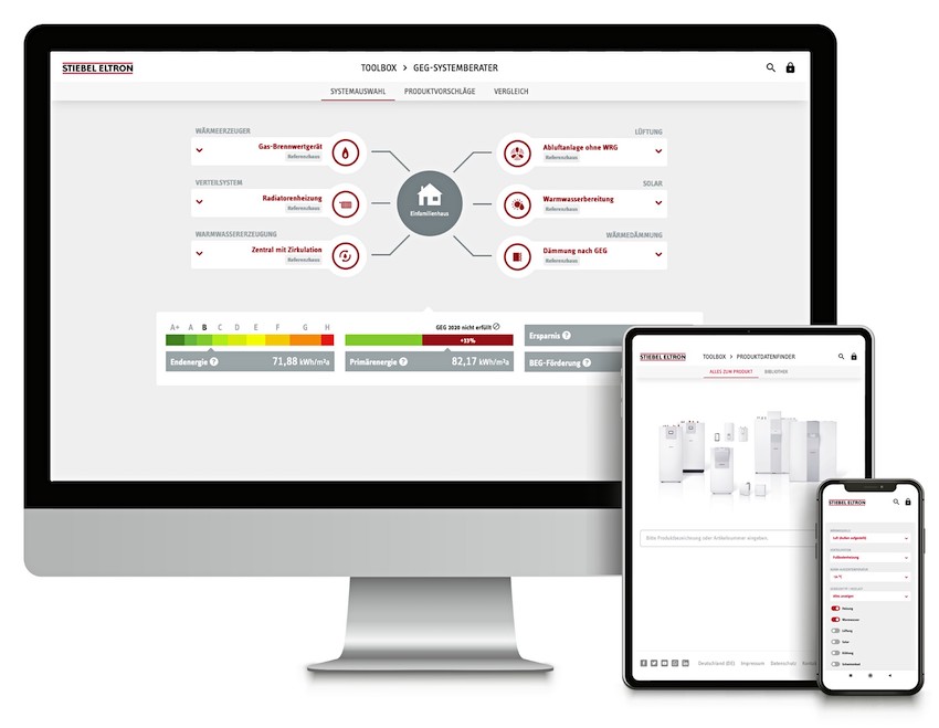 Die Stiebel Eltron-Toolbox: digitale Programme für...