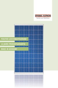 Stiebel Eltron steigt in P den Photovoltaik-Markt eine........