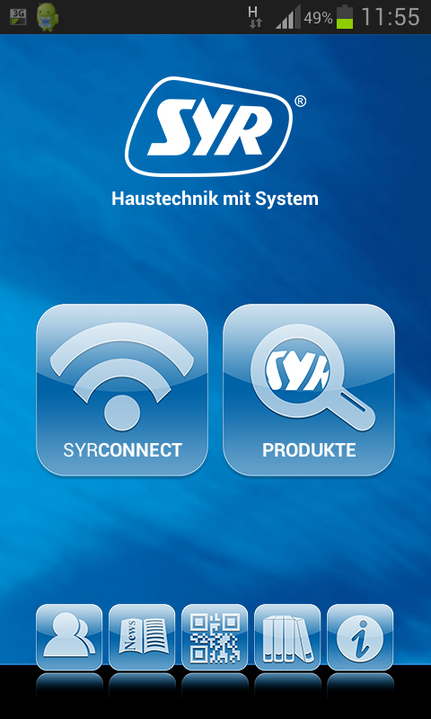 Die SYR App überzeugt durch ein klar strukturiertes...