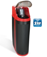 Die Wasserenthärtungsanlage LEX 1500 Connect sorgt für angenehm weiches Wasser und lässt sich per SYR App von überall steuern.<br />Bild: SYR Hans Sasserath GmbH & Co. KG<br />
