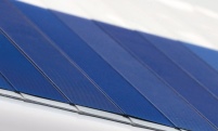 Modul aus Schindelsolarzellen.Bild: Fraunhofer ISE.......