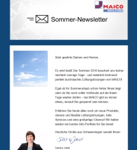 Der MAICO Newsletter hält Sie immer auf dem Laufenden.