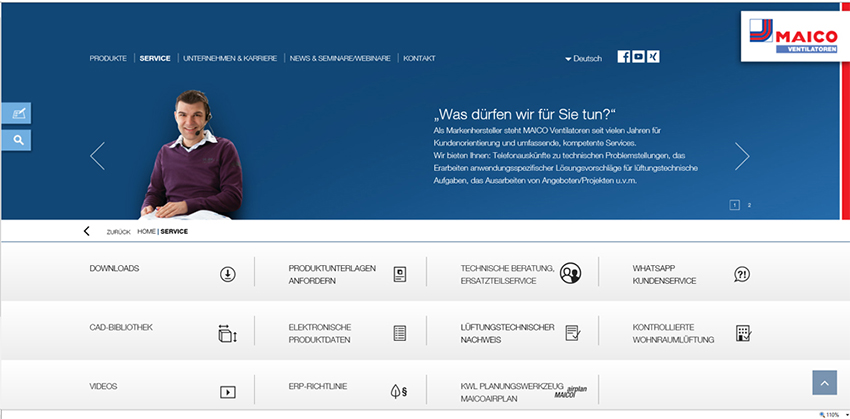 Die MAICO Website bietet 100% Rundum-Service.