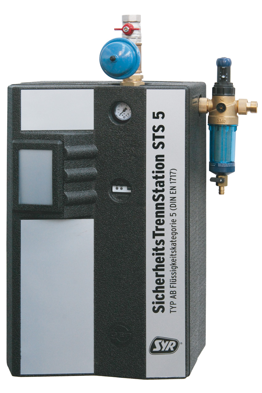 Die SYR SicherheitsTrennStation STS 5 schützt Trinkwasser...