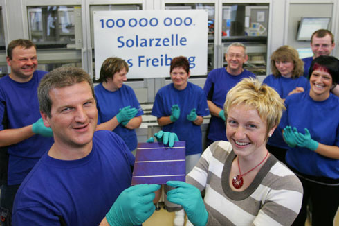 Die einhundert millionste Solarzelle wurde jüngst von...