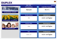 Die intuitive Weboberfläche zeigt den aktuellen Programm-Modus.......