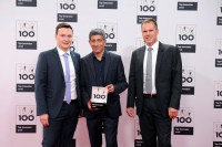 v.l. Herr Schirrmeister (Projektmanager), Mentor der Top 100 Ranga Yogeshwar, Herr Midasch (Geschäftsführer)<br />Bild: Strawa Wärmetechnik GmbH