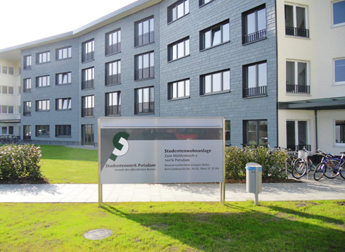 Auch dieses Studentenwohnheim in Potsdam setzt auf...