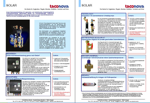 Die aktuelle Produktbroschüre über das Solar-Sortiment...