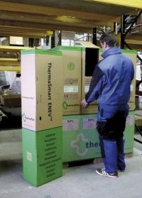 Das gefällt: Die acht Kartons in der Palettenbox können auch einzeln nachbestellt und problemlos ausgetauscht werden. Bilder: Thermaflex