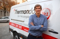 Philipp Pausder, einer der Geschäftsführer der „Nr.1 im Heizungsbau“: Er hält Thermondo für den „deutschen Marktführer für Heizungswechsel in Ein- und Zweifamilienhäusern.“ Bild: Thermondo GmbH