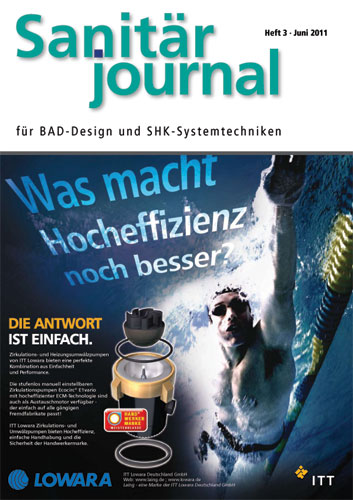 Das Sanitärjournal schließt den Themenkreis von Materialien...
