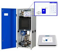 Exemplarisch für die Konzeption von „DehoustConnect“: Die Funktionalitäten der Trennstation können sowohl am Display der Anlage wie – identisch – auf dem Screen von Tablet oder Smartphone abgelesen und parametriert werden.
