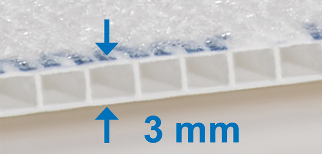 Detaildarstellung Klett Twinboard - nur 3 mm AufbauhöheBild:...