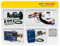 Ultraschallzähler in den vielfältigsten Dimensionen und Typen.<br />Bild: WDV-Molliné