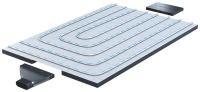 Das gemeinsam mit Pluggit vorgestellte Uponor Comfort Air System kombiniert Flächentemperierung und kontrollierte Wohnraumlüftung.