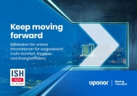 Der digitale Messeauftritt von Uponor steht unter dem Motto „Keep moving forward“. 