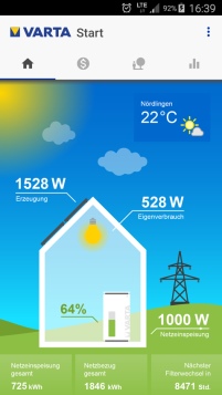 So wird die neue VARTA Storage App aussehen – erstmals.......