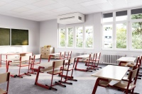 Die Nachrüstung von Lüftungsanlagen in Klassenräumen ist beispielsweise mit dem VRL-C von STIEBEL ELTRON mit relativ wenig Aufwand möglich.<br />Bild: Stiebel Eltron