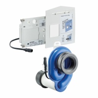 Geberit hat die bestehende Unterputz-Urinalsteuerung weiterentwickelt und auf den neuesten technischen Stand gebracht. Sensoren im Siphon erkennen dabei die Veränderung der Temperatur und der Leitfähigkeit.