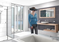 Kostenlose Ausstellung: Mit der 3D-Raumbrille kann man in virtuellen Schauräumen umherlaufen und erhält so ein Gefühl für Größen, Materialien und Abstände. Bilder: Palette CAD<br />
