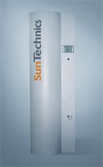 Eine Wärmepumpe der SunTechnics Wärmepumpenserien.
