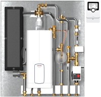 Keine Probleme mit der Trinkwasserverordnung: Die Wohnungsstation WSP DUO für Mehrfamilienhäuser. <br />Bilder: STIEBEL ELTRON