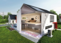 Die Kombination von oberflächennahen, schnell reagierenden Klimadecken und Bauteilaktivierungen ist eine hocheffiziente Möglichkeit zur Speicherung regenerativer Überschussenergie.<br />Bild: Innovationsgemeinschaft Raumklimasysteme e.V