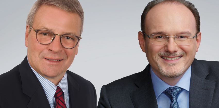 Dr. Reinhold Weiland (re.) ist seit dem 1. Juni gemeinsam...