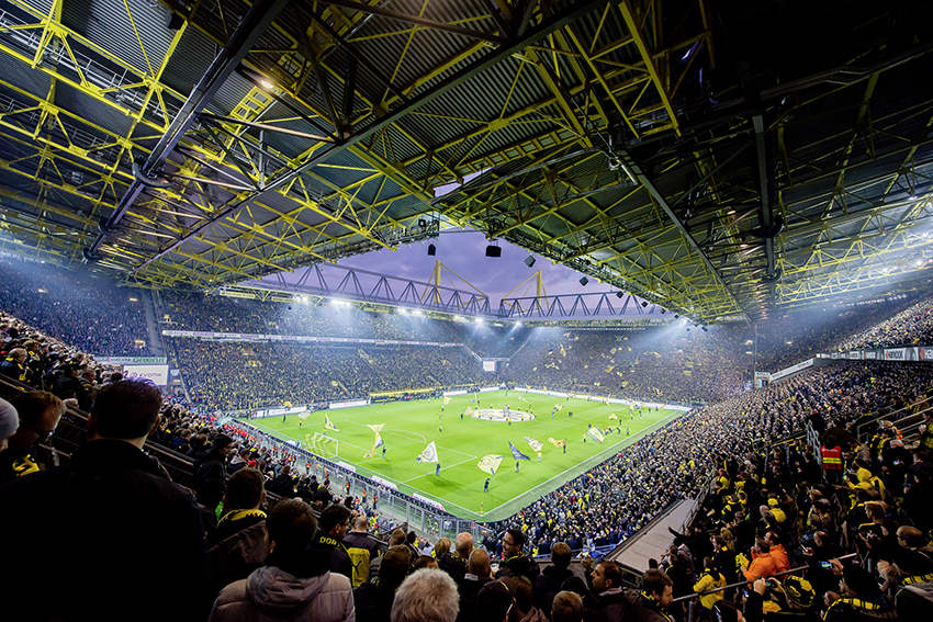 Im Signal-Iduna-Park unterstütz Wilo den BVB zusätzlich...