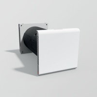 Bis auf die beiden unauffälligen, überstreichbaren Wandblenden verschwindet die gesamte Technik des Zehnder ComfoSpot 50 einfach in der Wand. Es ist das erste dezentrale Komfort-Lüftungsgerät mit eingebautem Enthalpietauscher zur Wärme- und Feuchterückgewinnung. Bilder: Zehnder Group Deutschland GmbH