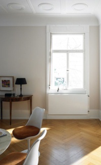 Der neue Design-Heizkörper Zehnder Avento Neo ist speziell konzipiert für eine energieeffiziente Kombination mit modernen Niedertemperatur-Anlagen wie Wärmepumpe, Solaranlage oder Brennwerttechnik.