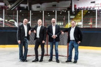 Gemäß dem Motto „Kühltechnik auf den Punkt gebracht“ vermitteln diese Experten in ihren informativen Vorträgen praxisnahes Profiwissen (von links nach rechts): Kai Günther (Kaimann), Michael Ricke (Oventrop), Thorsten Wallbrecht (Wilo) und Michael Herr (Zehnder).<br />Bilder: Zehnder