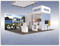 Bereit für die Besucher der SHK Essen: Der neue ZEWOTHERM-Messestand.......