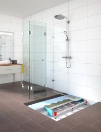 Neu vom Entwässerungsspezialist ACO Haustechnik: Das weiterentwickelte Duschsystem ACO ShowerFloor. <br />Bild: ACO Haustechnik