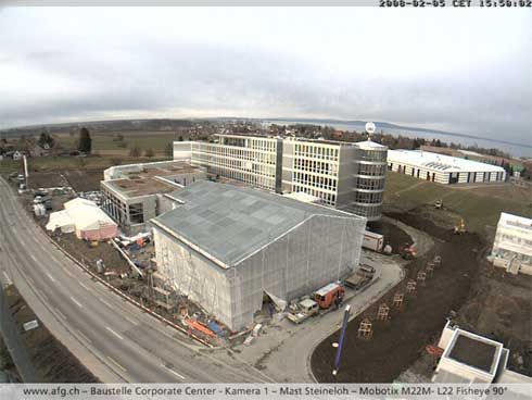 Die Baustelle des neuen Corporate Centers, Arbon TG....